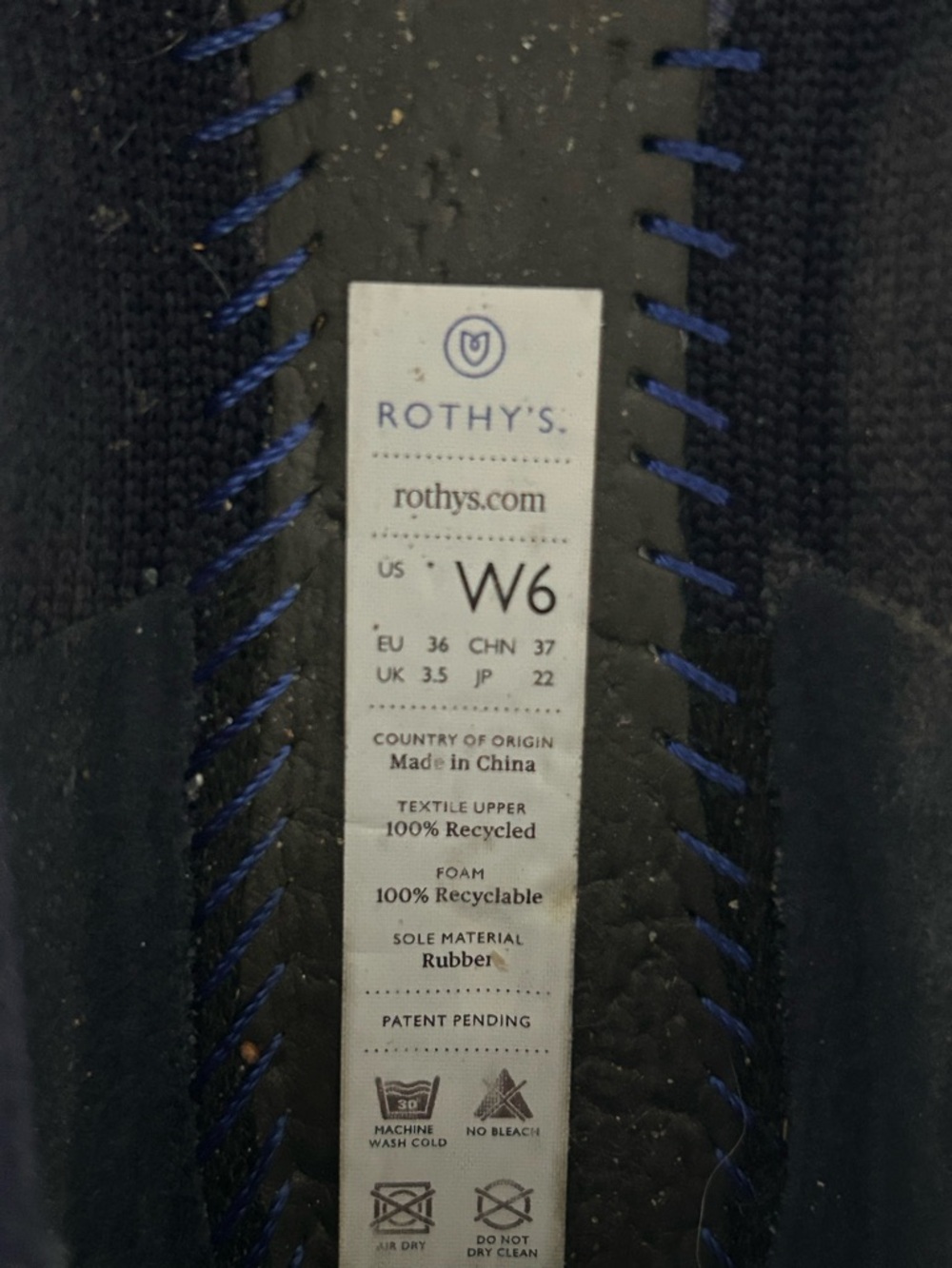 Rothy's Navy Ballet Flats | Size 6 - Picture 7 of 7